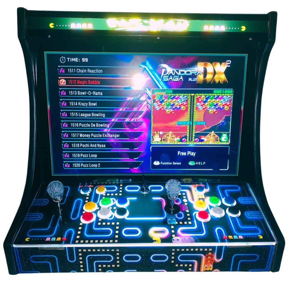 Máquina arcade bartop nova com 26800 jogos