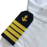 Koszulka mundurowa polo z pagonami biała XL NauticDecor POLO T-shirt