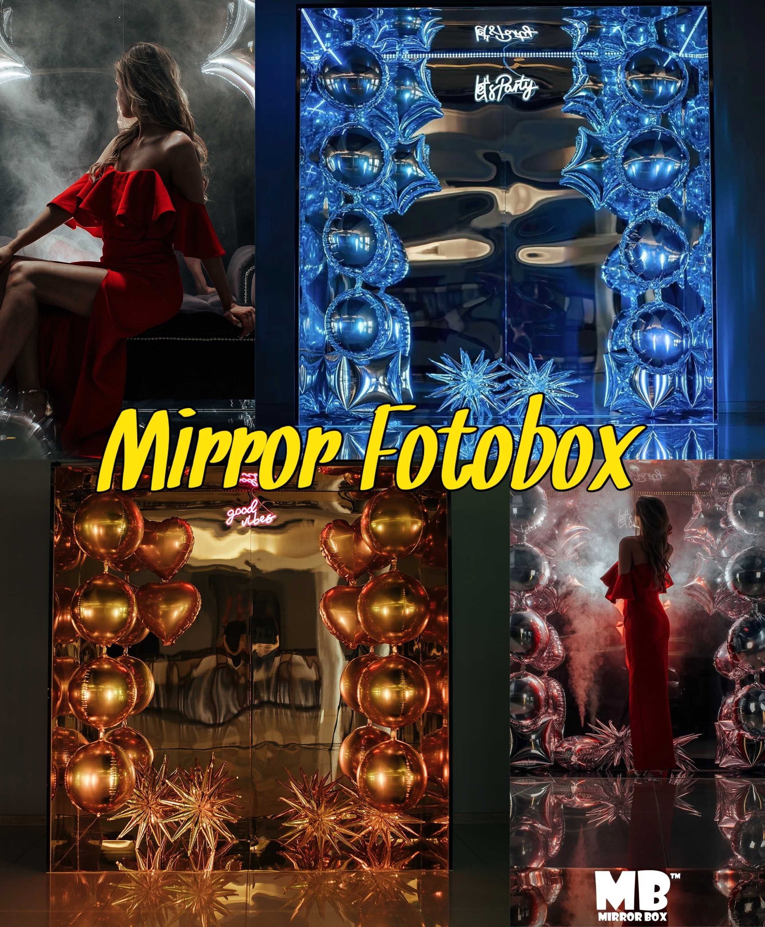 Fotobudka LED, Fotobudka 360, Fotolustro / Fotobox Mirror / ciężki dym