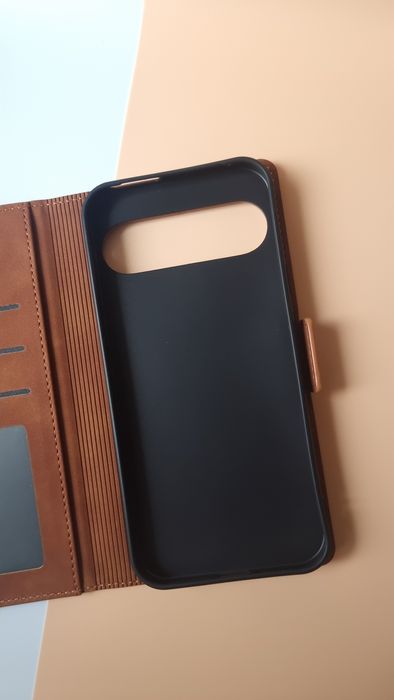 Etui do Google Pixel 9 Pro XL smukły case z KLAPKĄ, portfe