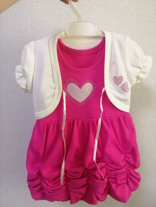 Сукня з балеро накидкою, одяг на літо для дівчинки