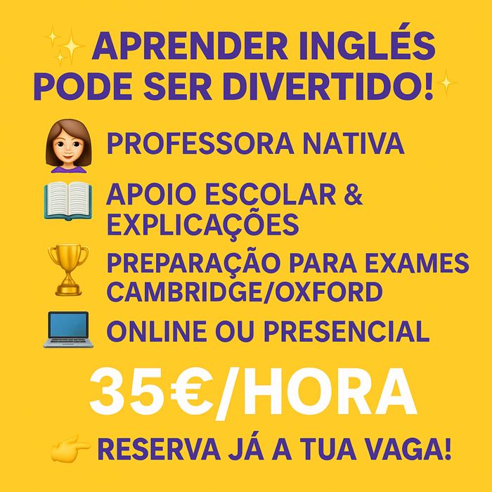 Aulas de inglês Santa Maria da Feira