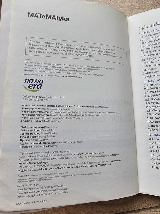 Matematyka 1 zbiór zadań zakres podstawowy