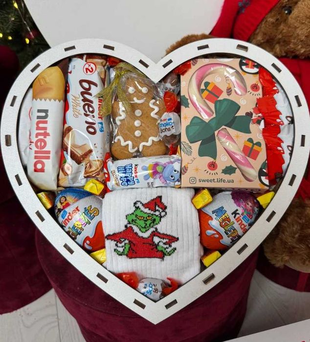 Солодкий бокс, Новорічний подарунок, Сладкий подарок девушке