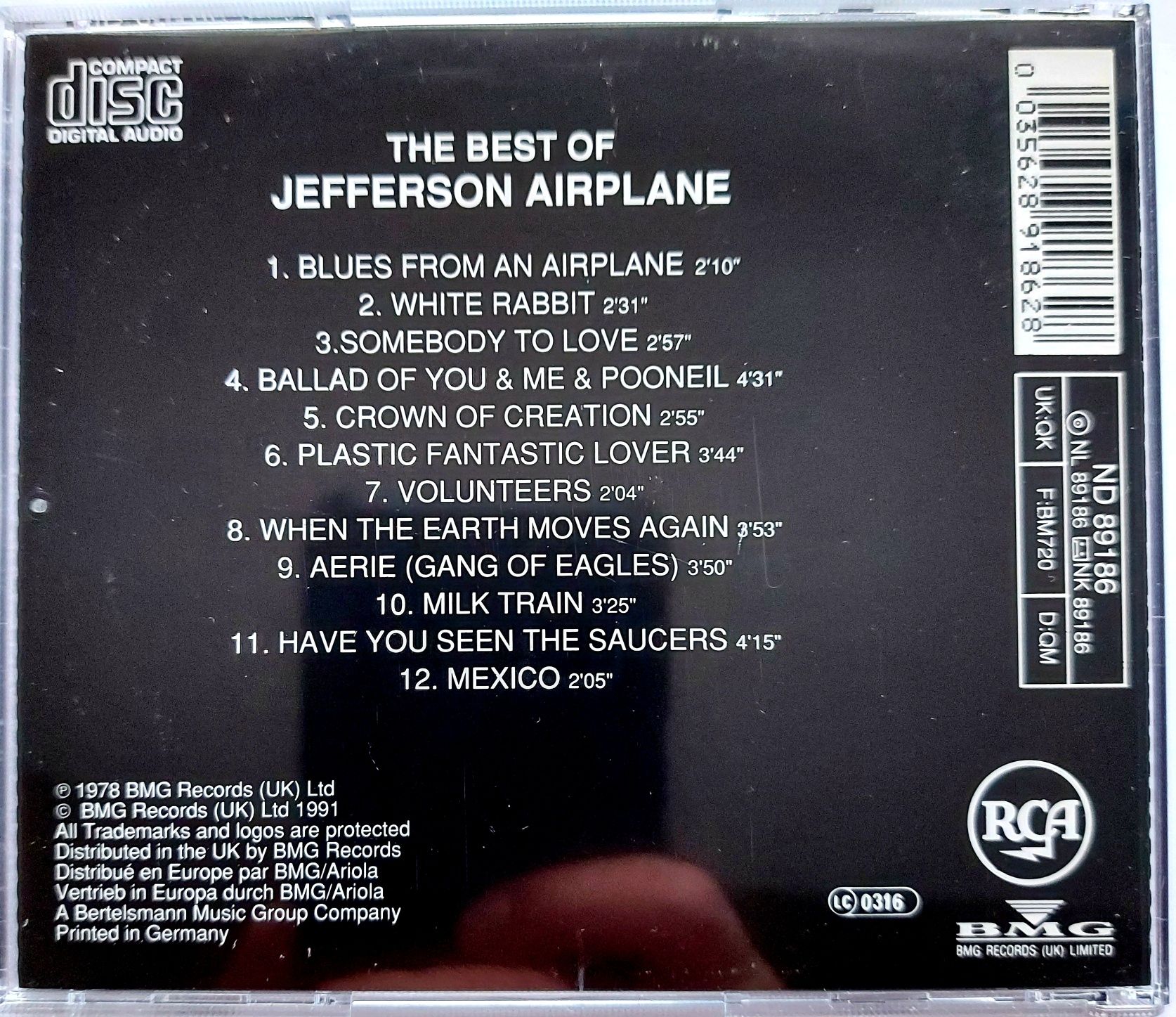 Jefferson Airplane  The Best Of 1978r
