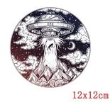 Naprasowanka Naklejka Termo Aplikacja na Ubrania Ufo Alien