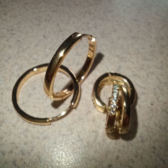 Kolczyki dwie pary za 7zł