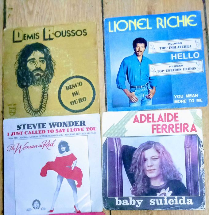 Discos vinil antigos musica portuguesa e estrangeiras com capas