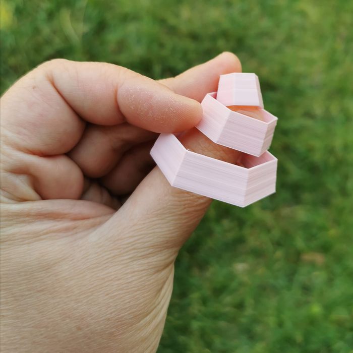 Wykrawacz do mas plastycznych, modeliny - heksagon - zestaw 1 - 6 cm