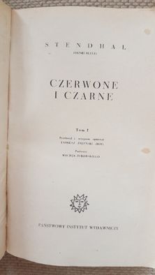Czerwone i czarne - Stendhal. TOM I i II. PIW 1965