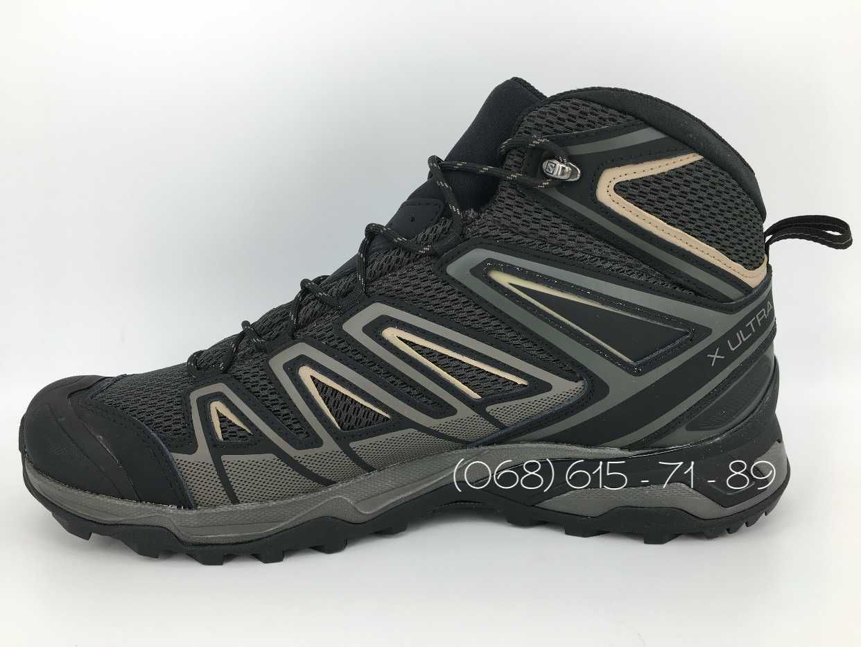 Мужские летние кожаные ботинки  salomon x ultra 3 aero 46 ориг. c бирк