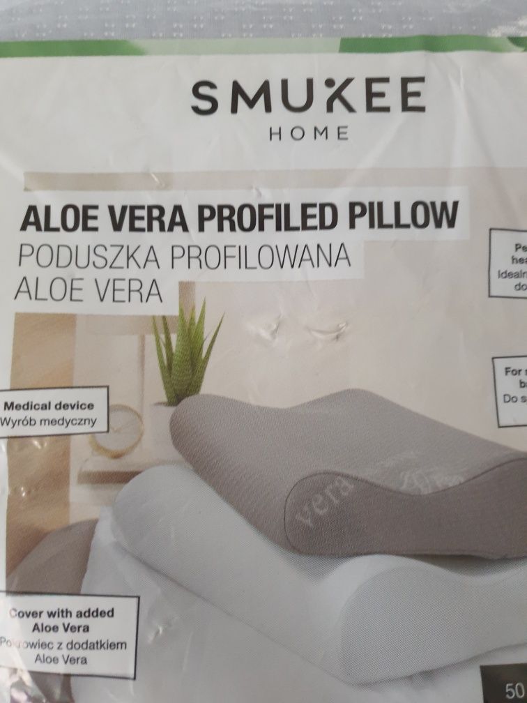 Nowa poduszka profilowana. Aloe vera.