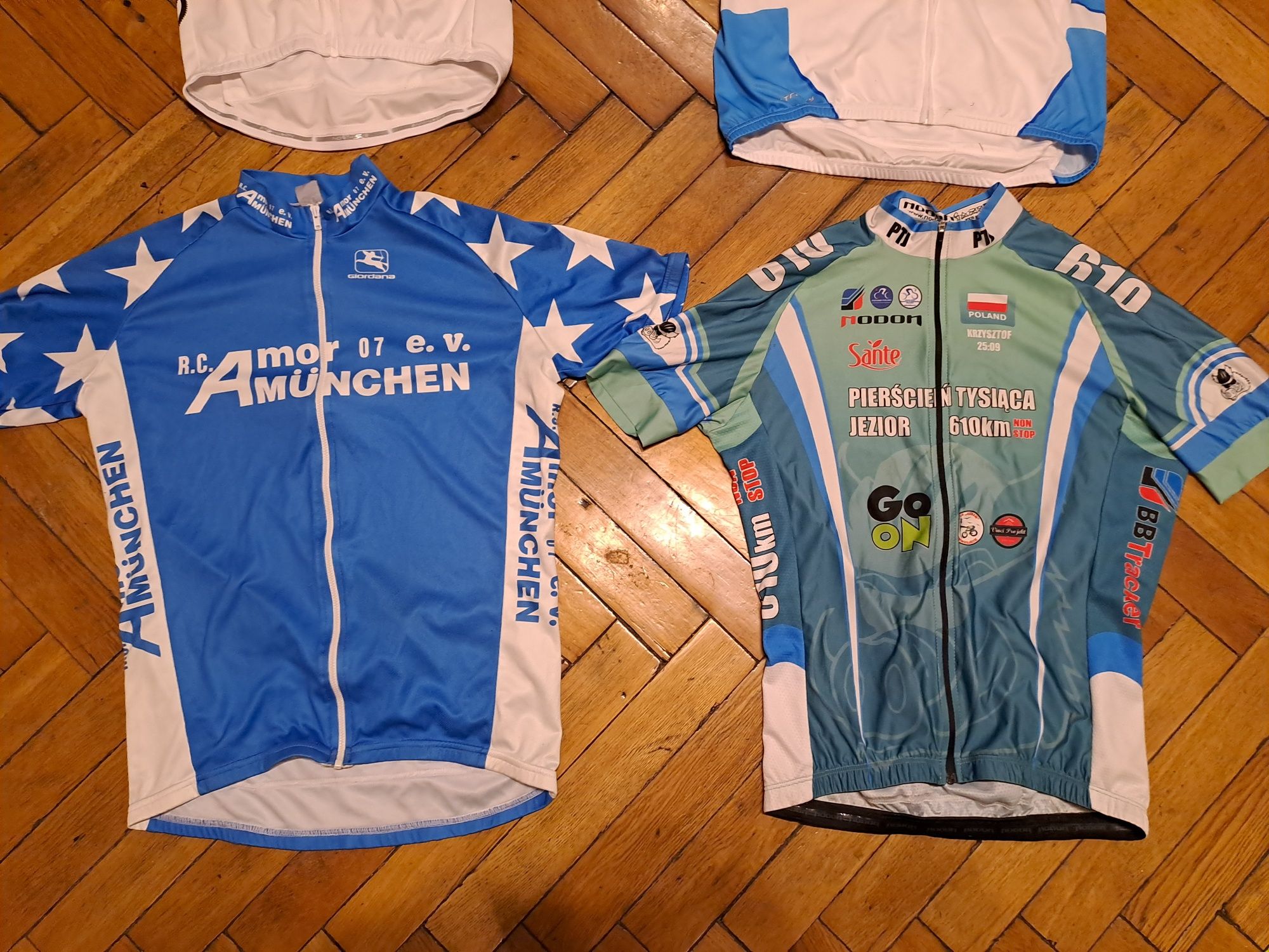 Koszulka kolarska L M pełny zamek rowerowa