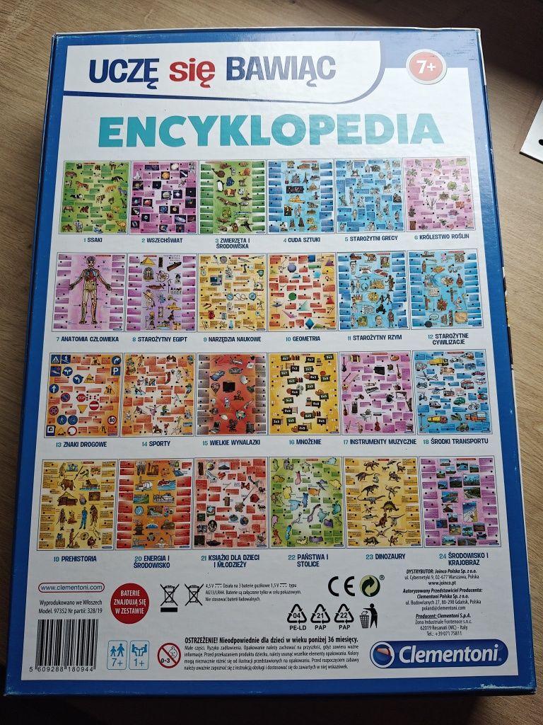 Clementoni Gra Edukacyjna Uczę się bawiąc Encyklopedia