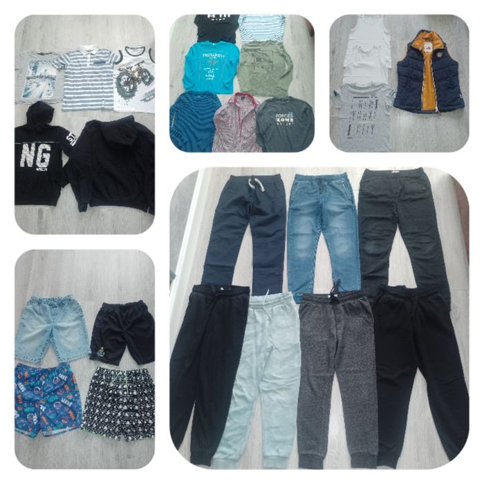 Zestaw ubrań chłopięcych 146/152