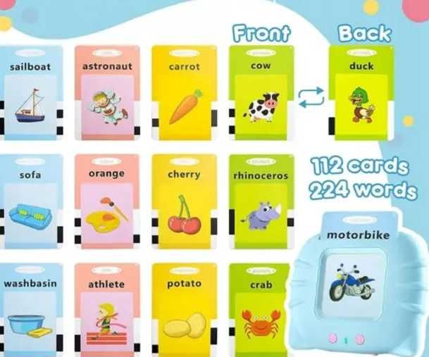 Gra Edukacyjna Wczesna Nauka Angielskiego, czytnik kart dla dzieci