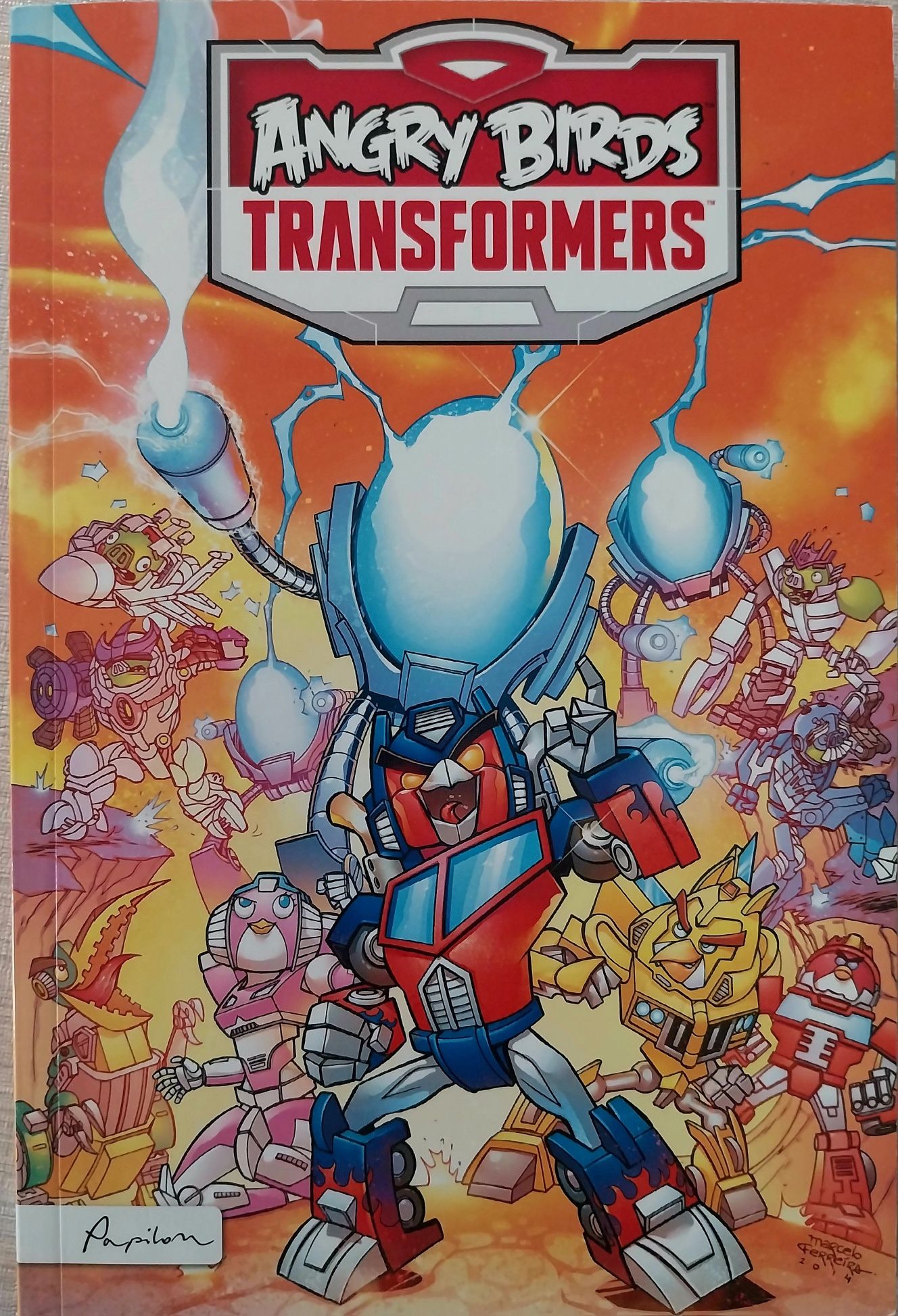 Komiks Angry Birds Transformers Papilon