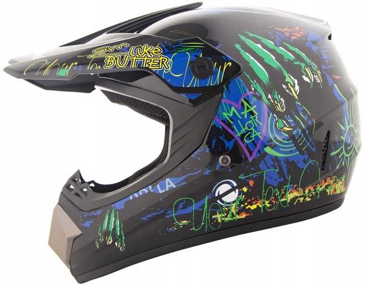 Kask Crossowy lekki Enduro QUAD ATV CROSS MTB kask na hulajnoge XS
