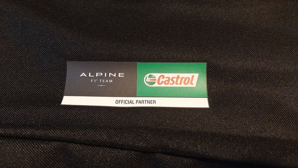 Plecak czarny logo Alpine Castrol