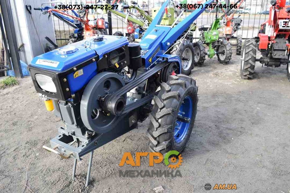 Мотоблок Forte МД-81 LUX (8 к.с. дизель, синій)! Фреза+LED фара!