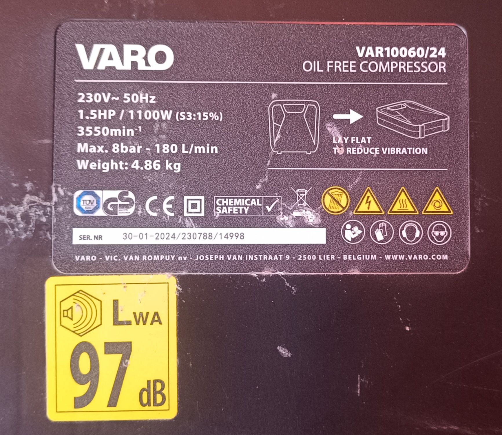 Varo kompresor 8bar