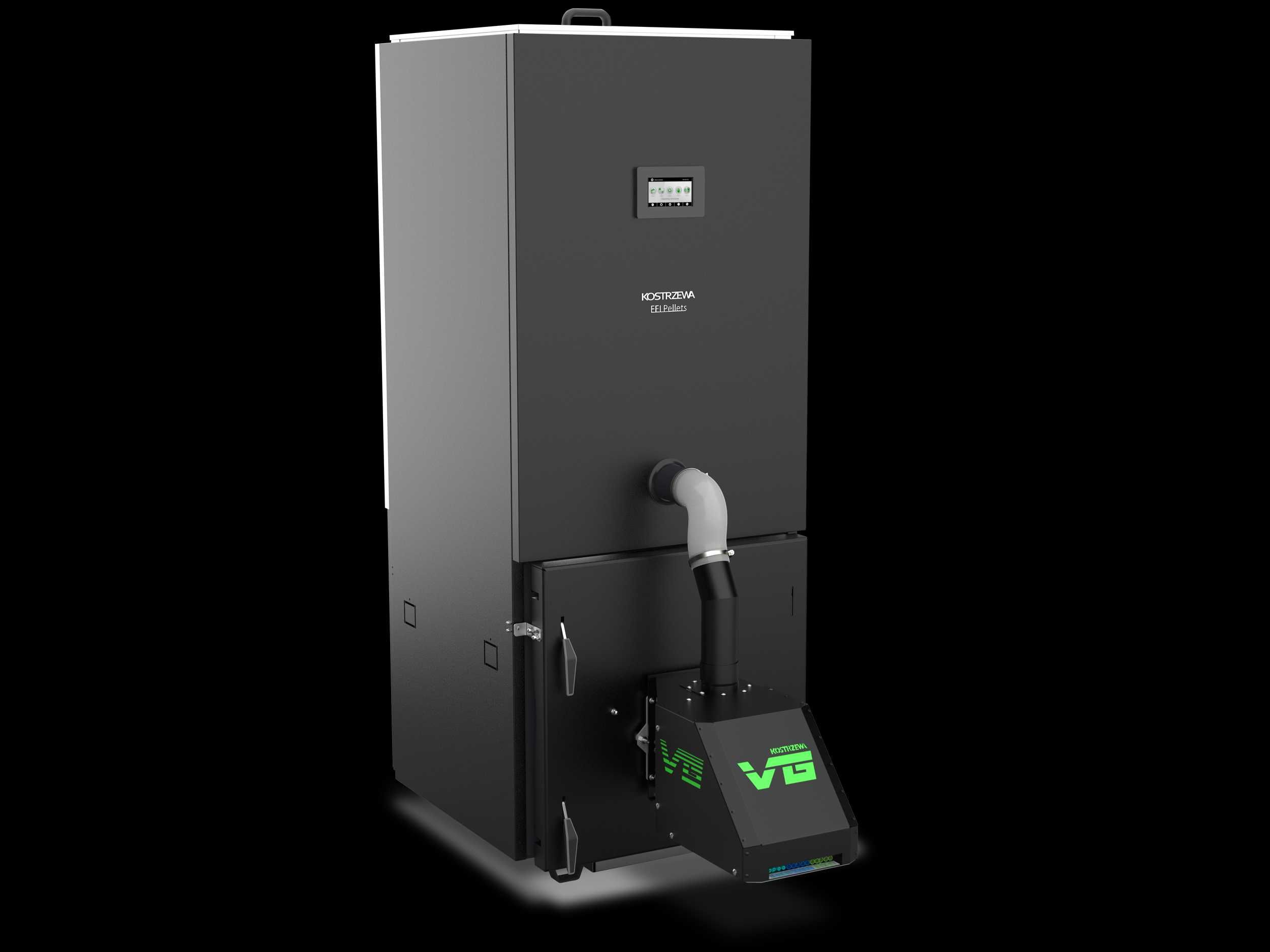 PROMOCJA Kocioł KOSTRZEWA EEI Pellets 12kW Piec+ GRATIS Panel pokojowy