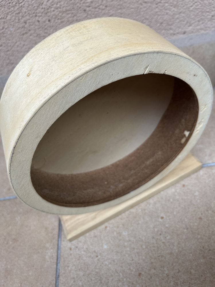 Kołowrotek drewniany 21 cm mysz chomik szczur koszatniczka