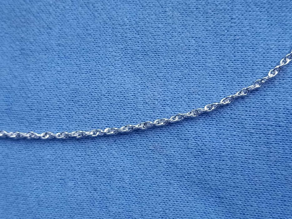 Delikatny łańcuszek 50 cm Srebro 925 Splot ankier Naszyjnik