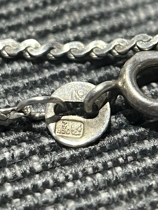 Stary vintage srebrny łańcuszek próba 830