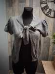 Gerry Weber narzutka sweter szary angora z kaszmirem M