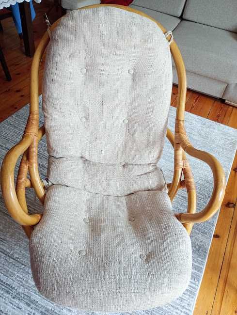 Sprzedam fotel bujano- obrotowy bambus, ratan