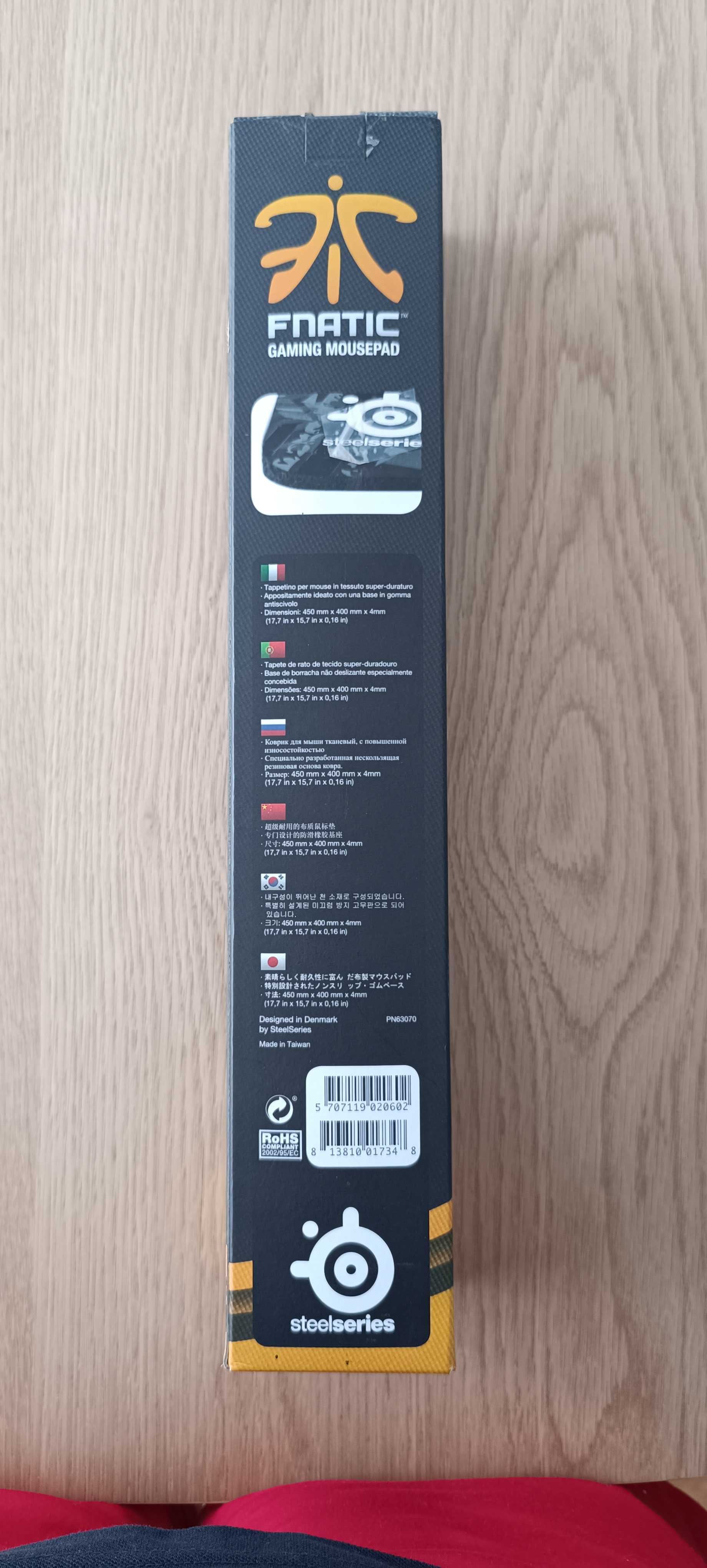 Tapete Steelseries QcK+ Fnatic Asphalt Edition