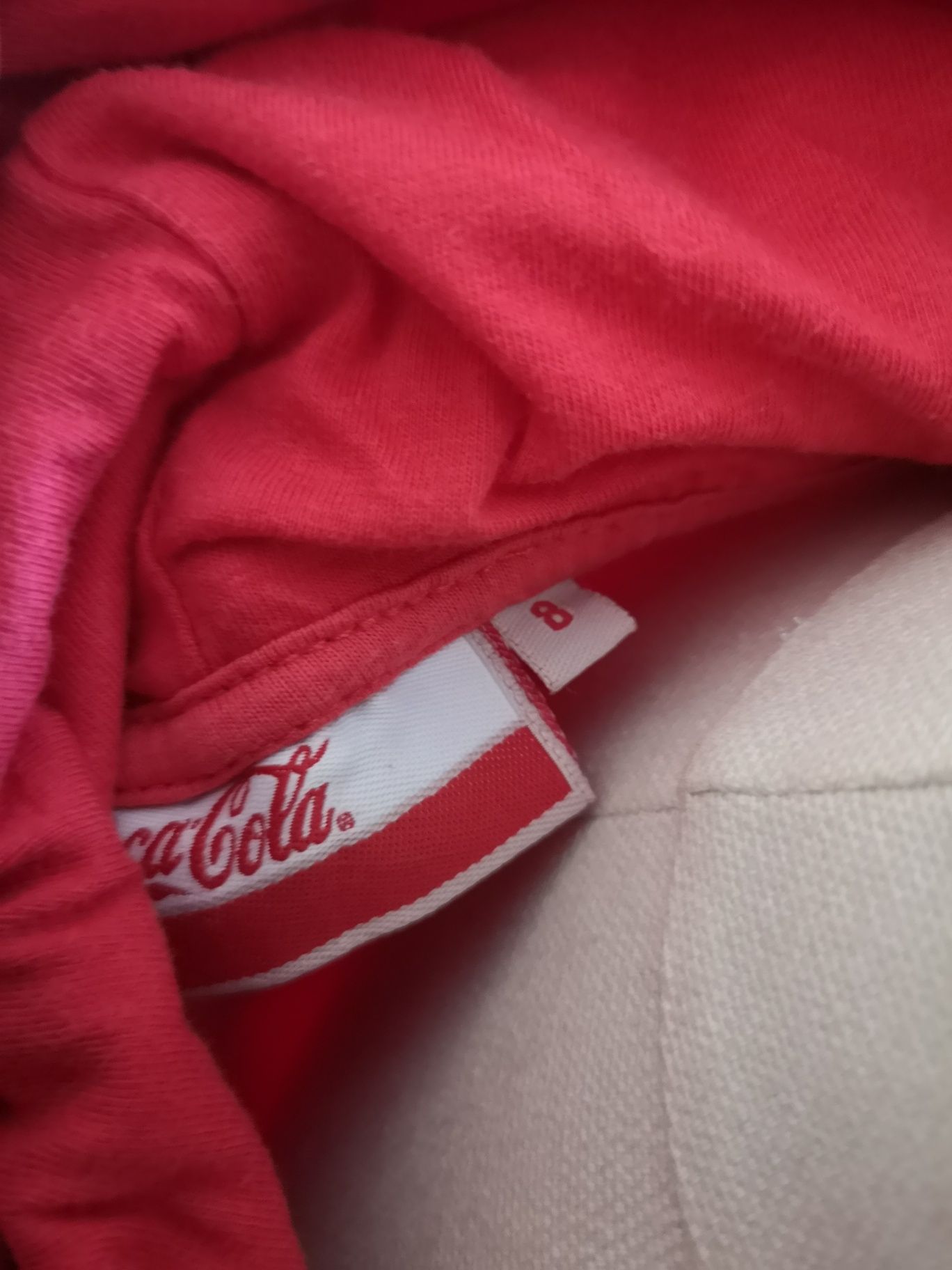 Coca cola bluza sportowa czerwona h 36 S kaptur sweter