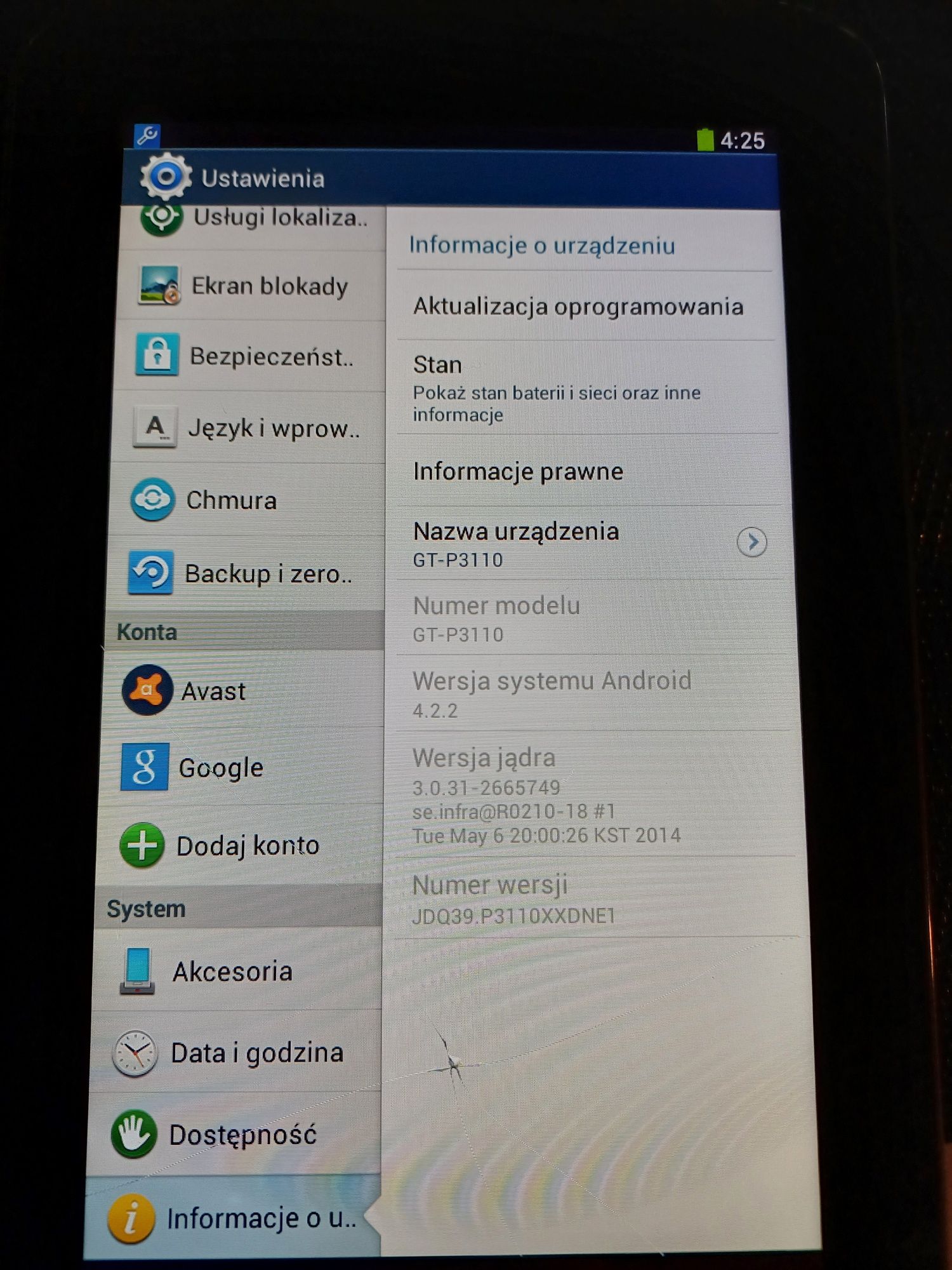 Tablet Samsung Galaxy Tab 2 GT-P3110