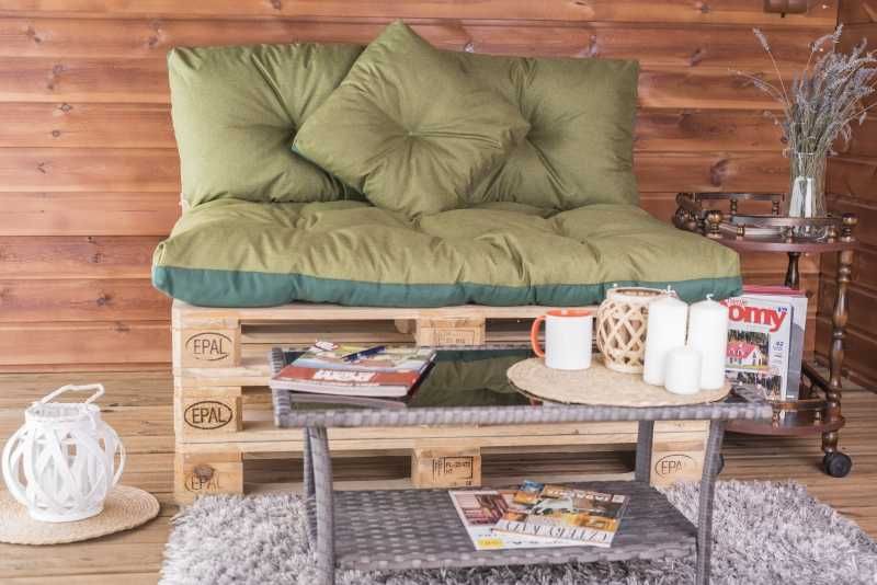 Zestaw poduszek ogrodowych na meble z palet 120x80 i 120x40 PRODUCENT