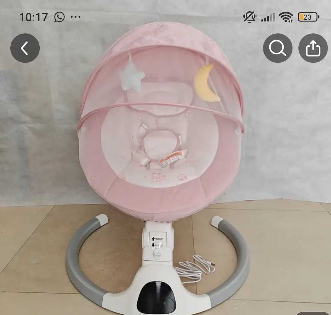 Baloiço bebe rosa