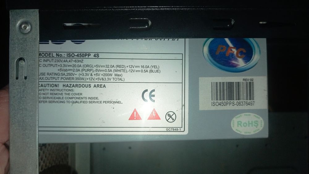Блок питания iso-450pp 350w