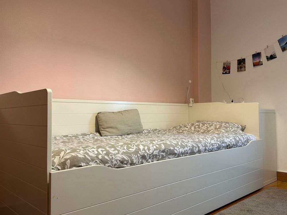 Cama de solteiro com gavetão