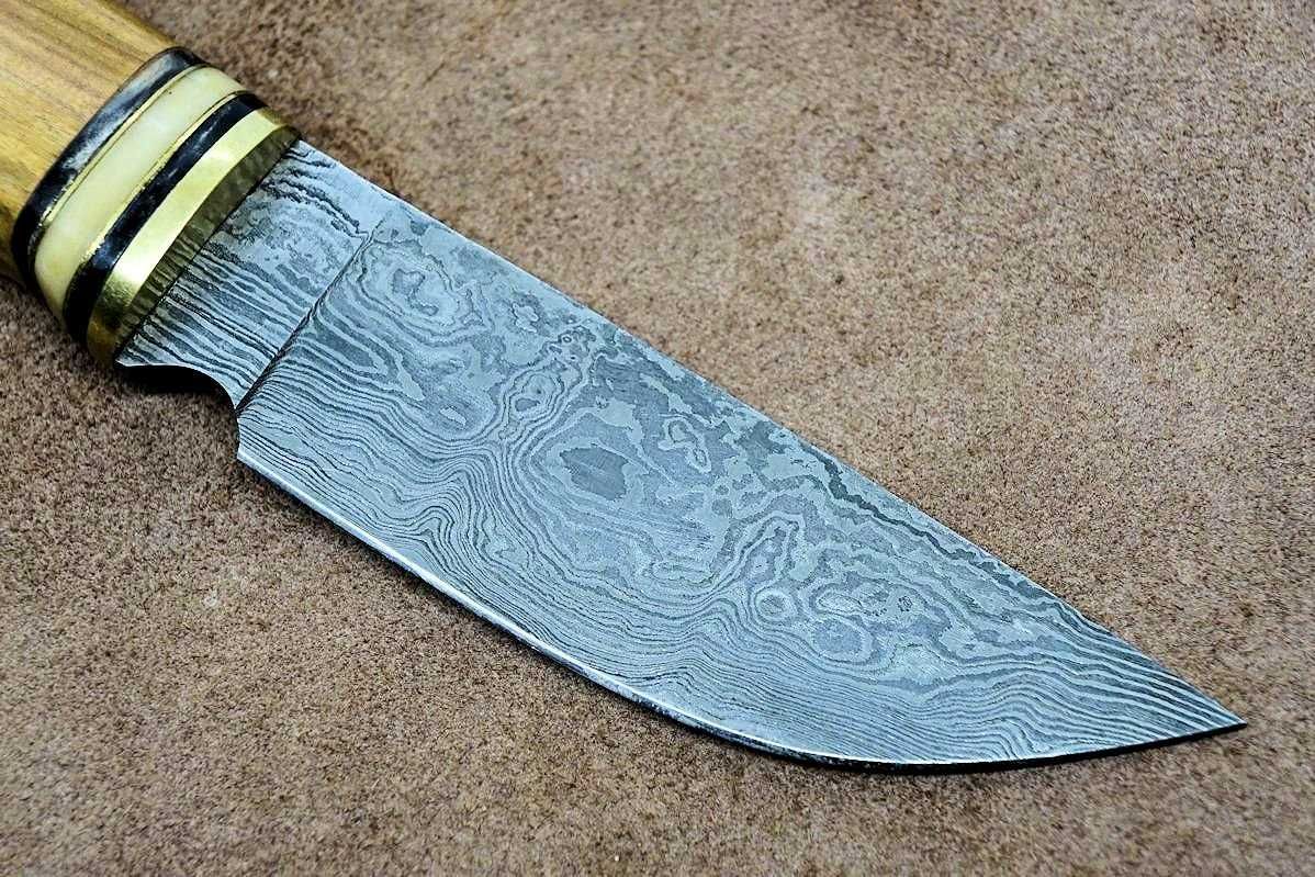 Owniknives duży nóż turystyczny z Damastu damast 7899