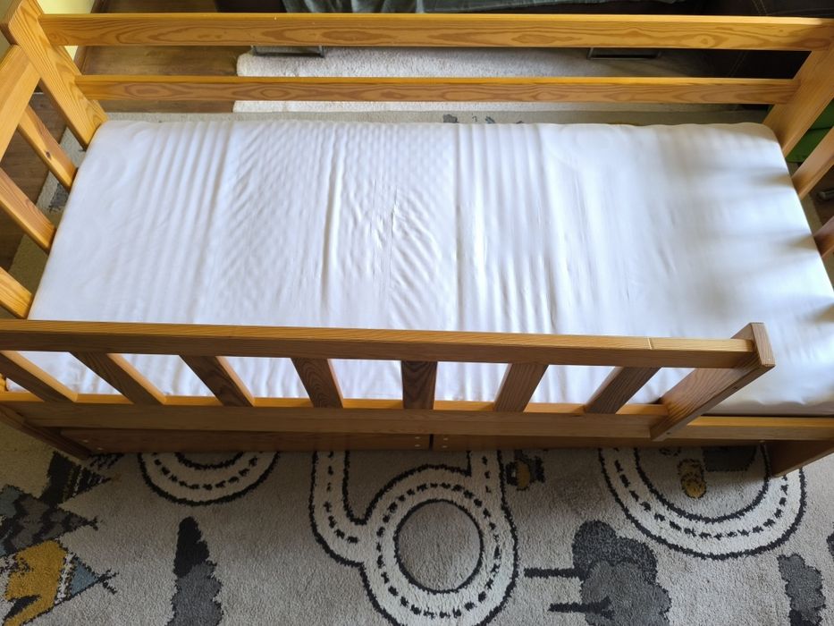 Łóżko dziecięce + materac, 75*165