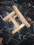 Табуретка (табурет) из натурального дерева низкая