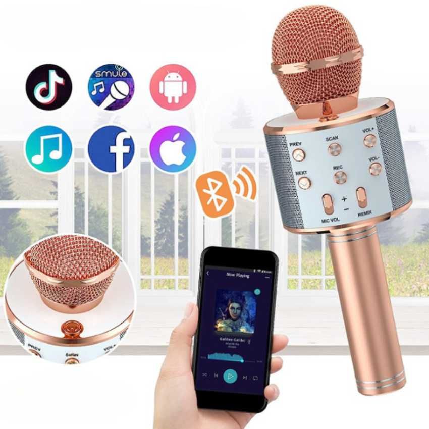 MIKROFON Bezprzewodowy Karaoke Głośnik BLUETOOTH + Kabel USB