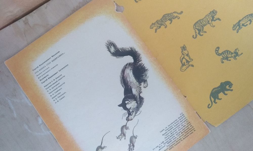 Книга" Что кошка себе вообразила" С. Михалков.