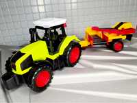 Nowy super traktor traktorek z maszyną rolniczą zabawki