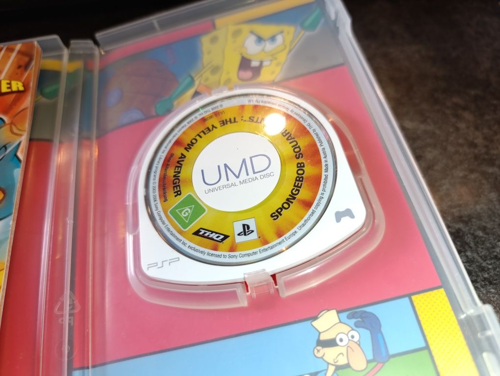 SpongeBob SquarePants The Yellow Avenger PSP super stan sklep zamiana