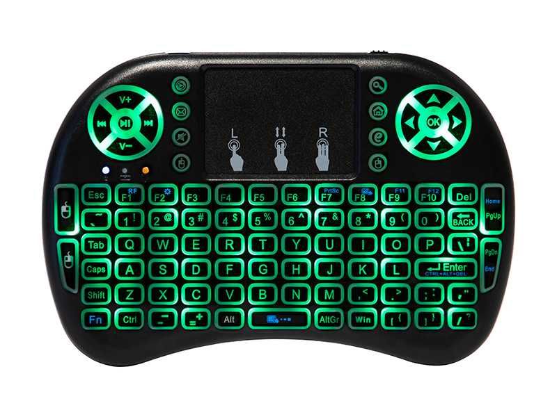 Klawiatura bezprzewodowa 2,4GHz miniKS-2 +touchpad