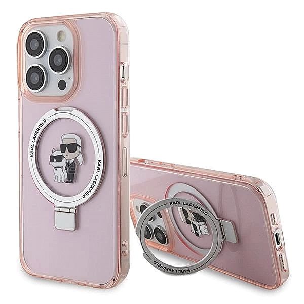 Etui Karl Lagerfeld Ring Stand Karl&Choupettte MagSafe do iPhone 15 Pr