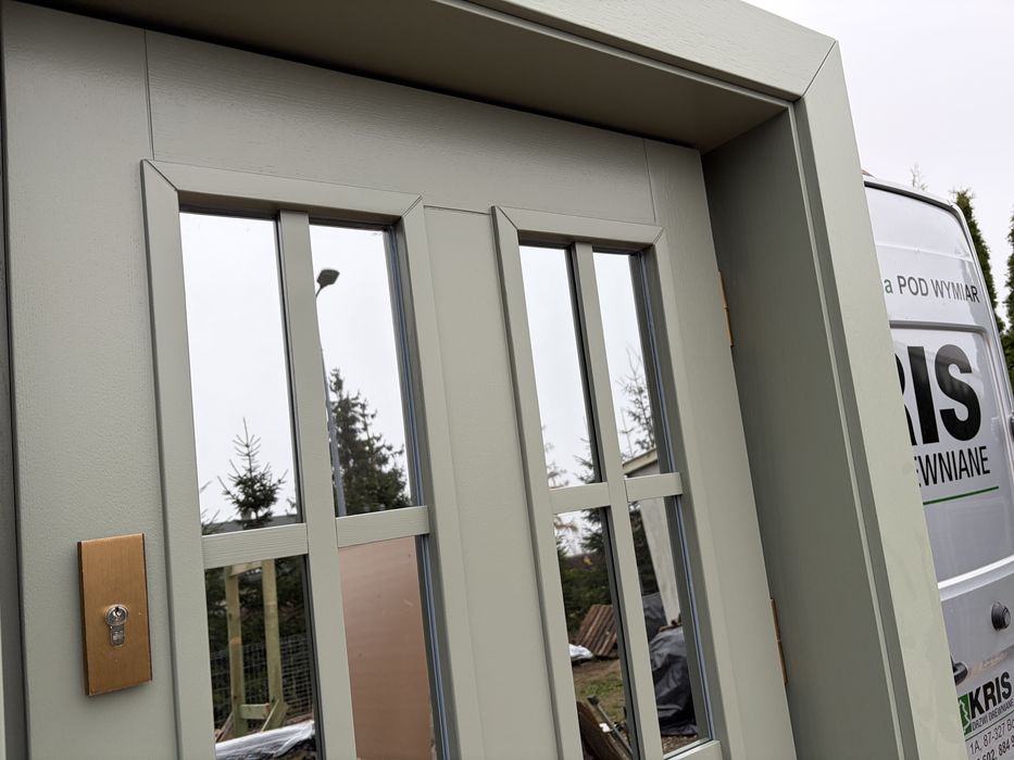 Drzwi zewnętrzne drewniane OD RĘKI Amerykańskie Cała Polska montaż