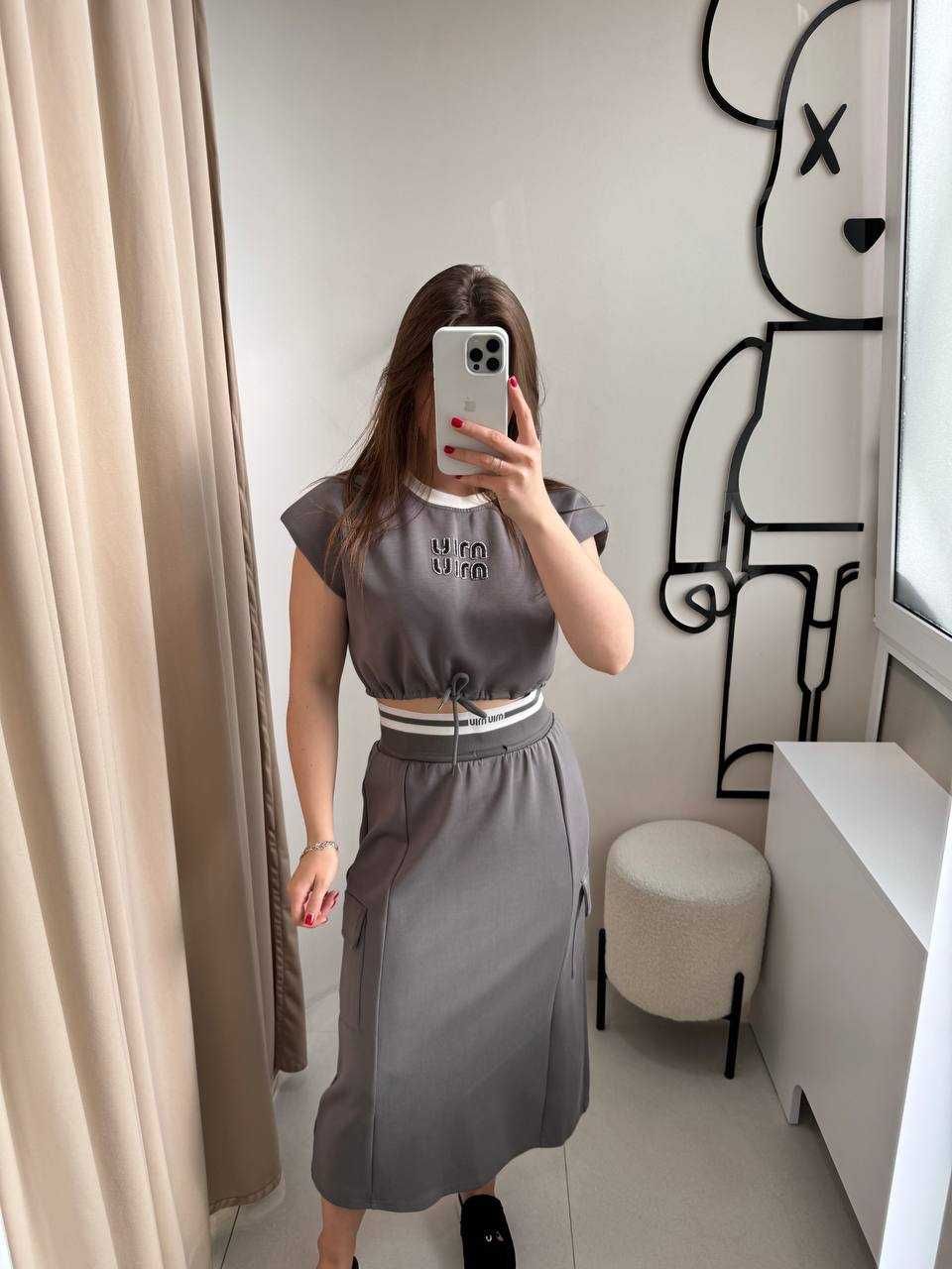 Костюм Miu Miu / Костюм зі спідницею жіночий Міу Міу