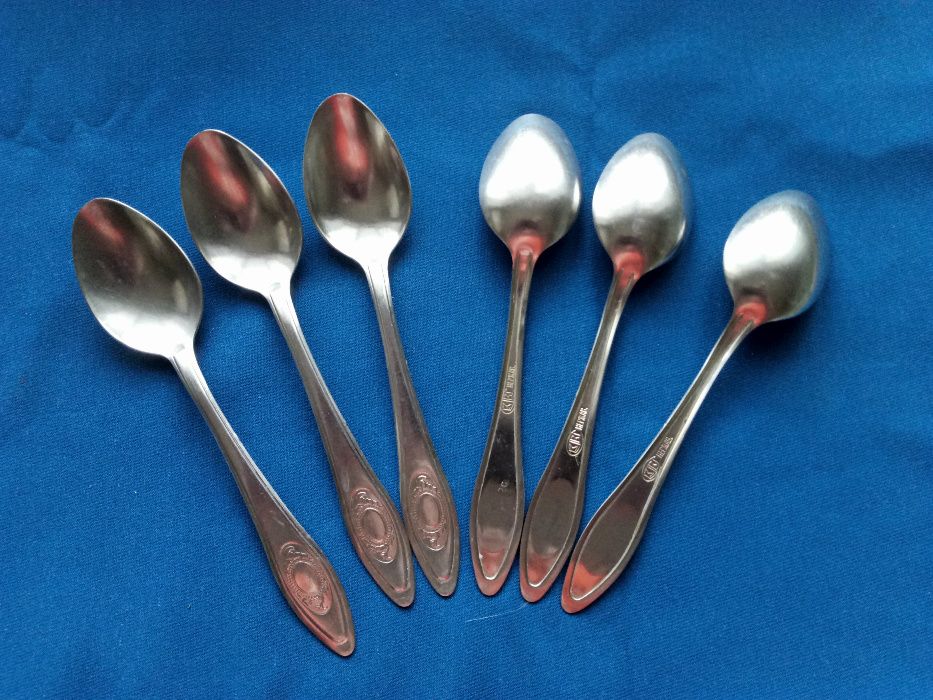 столовые ложки комплект 6 шт нержавейка СССР 50-60 годы